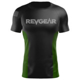 Revgear BIONIC Short Sleeve Compression Shirt for MMA, BJJ & Fitness Green