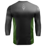 revgear BIONIC  Compression Shirt - Long Sleeve - Black with Olive Green 