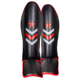 Premier  Deluxe Shin Guards Black/Red