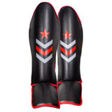 Premier Deluxe Shin Guards Black/Red