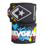 revgear Revgear Pro Series  Elastic Hand Wraps | Splatt Black |  2"x 180" 