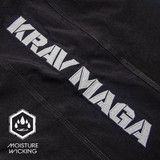 Revgear Krav Maga Bamboo Combat Shorts in black, showcasing the front view and minimalist design