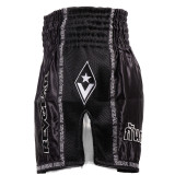 revgear Legends Thai Shorts - Demon - Black/Silver 