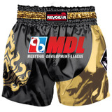 MDL Warrior Youth Muay Thai Shorts - Training Gear Gold/Black