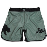 Revgear Grizzly No Gi Shorts | Velcro-Free MMA & BJJ Fightwear Green/Black