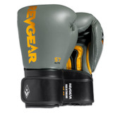 Revgear S7 Leather Sparring Gloves - Hook and Loop Army/Black