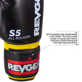 revgear S5 Boxing Gloves - BLK 