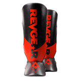 Revgear Pinnacle P4 Shin Guards for Muay Thai & Kickboxing Black/Red