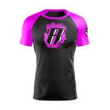Revgear Youth Short Sleeve Compression Rash Guard for BJJ & MMA Pink