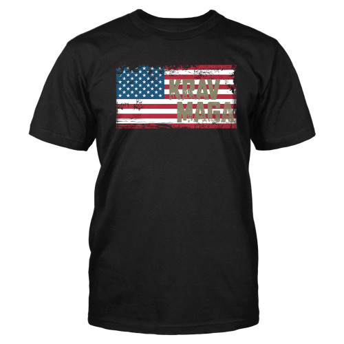 krav maga Mens KM Flag Tee 