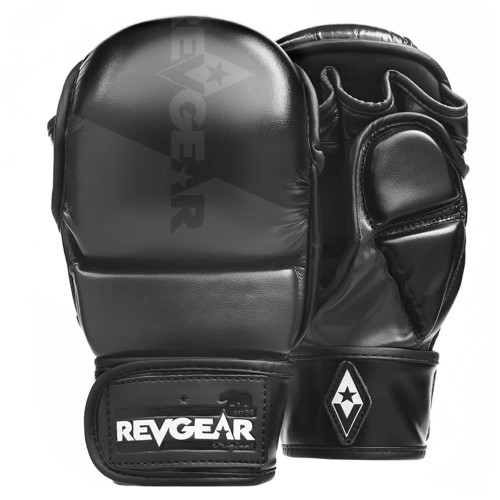 revgear Pinnacle P4 MMA Training and Sparring Glove - Black/Matte Black 