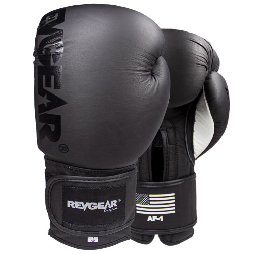 revgear AF-1 Leather Boxing Gloves 