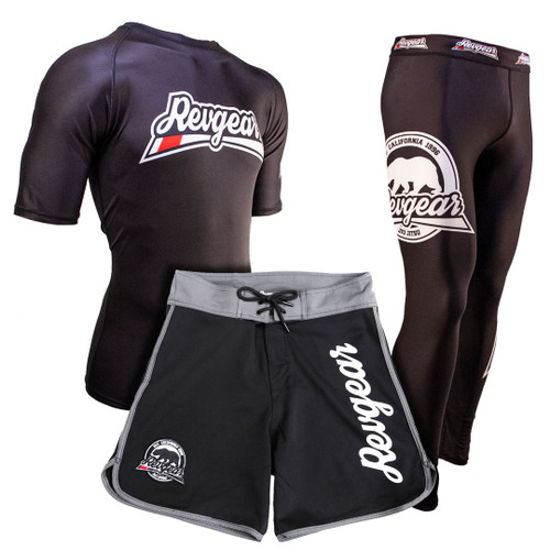 Revgear No Gi VIP Package - complete set with rash guard, shorts, and compression gear