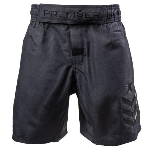 Premier Deluxe MMA Shorts - Adult Black/Black