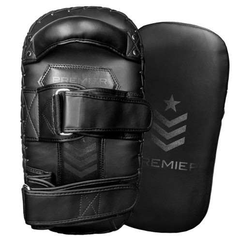 Revgear Premier Deluxe Thai Pads - Entry-Level Muay Thai Kick Pads Black/Black