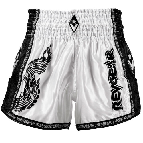 revgear Legends Thai Shorts - Naga - White/Black 