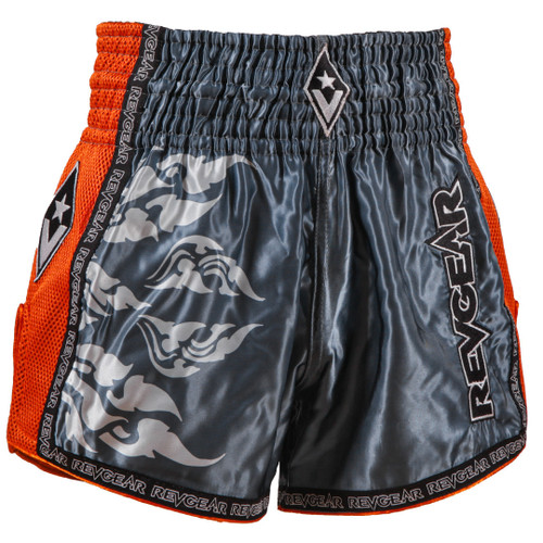 revgear Legends Thai Shorts - Spirit - Gray/Orange 