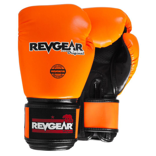 Revgear Neon Orange Muay Thai Gloves 