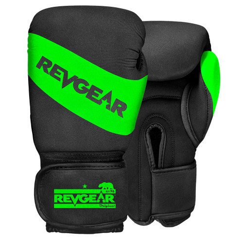 Elevate Kids Washable Boxing Gloves Black/Green