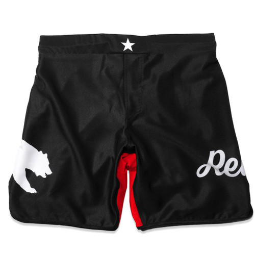 Revgear Grizzly No Gi Shorts | Velcro-Free MMA & BJJ Fightwear Black/Red