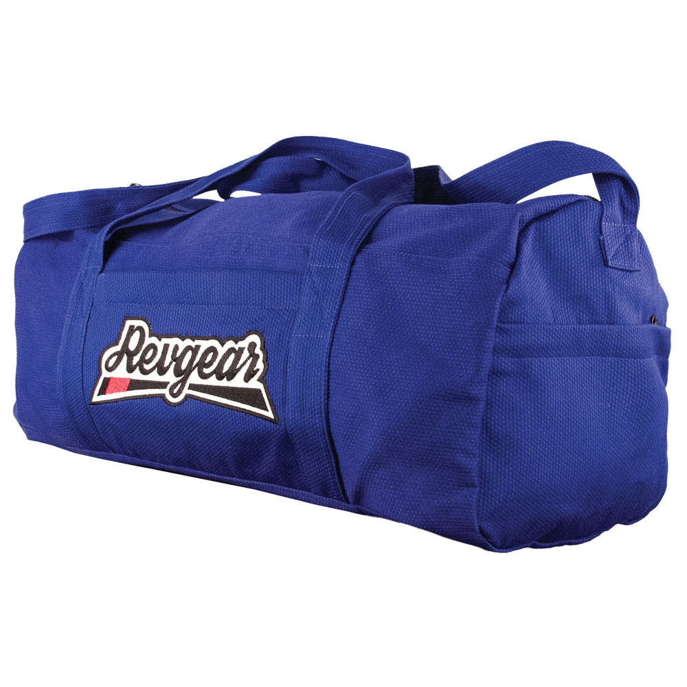 Image of 4-Pocket Jiu Jitsu Duffel in Gi Fabric - Blue