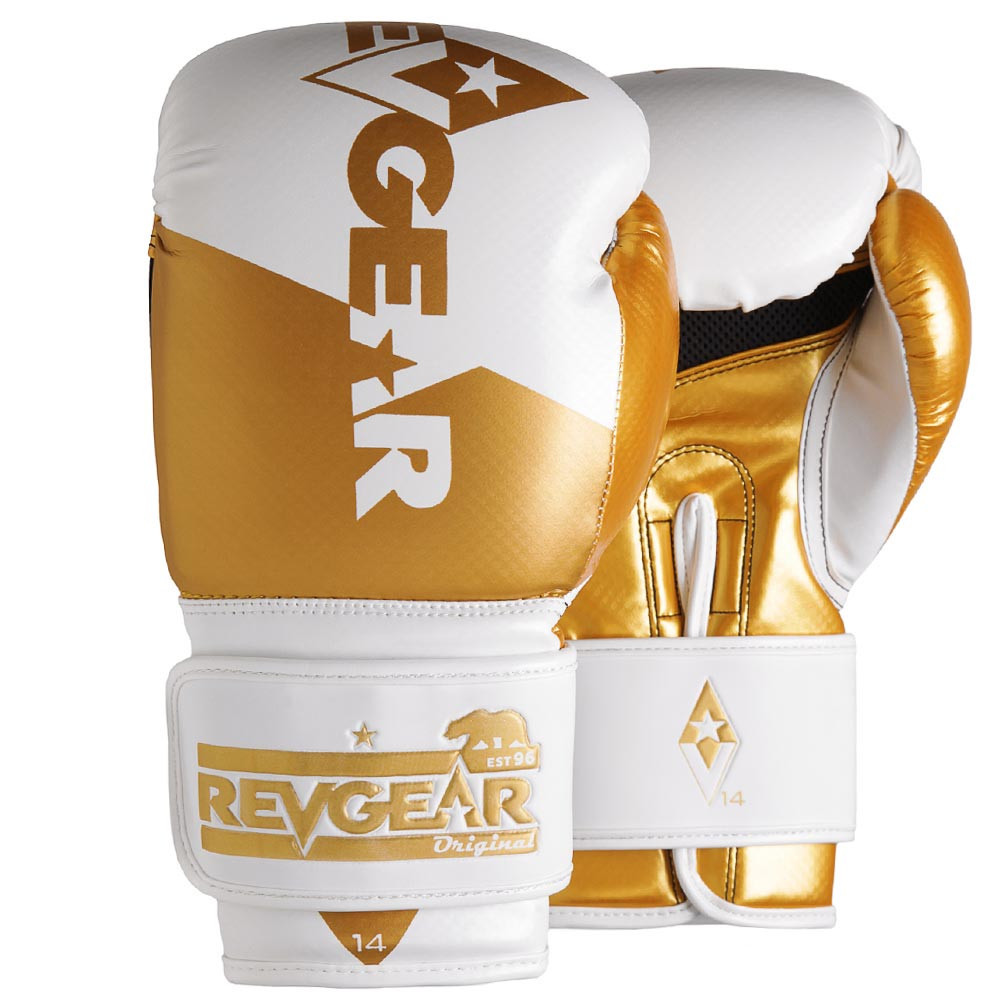 Image of Pinnacle P4 Boxing Gloves - White/Gold