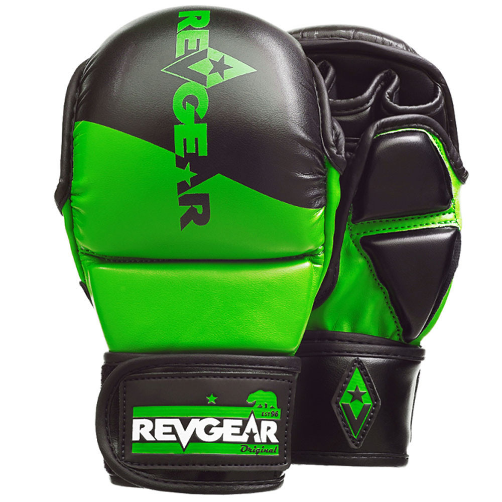 Image of Pinnacle P4 MMA Training and Sparring Glove - Black/Lime