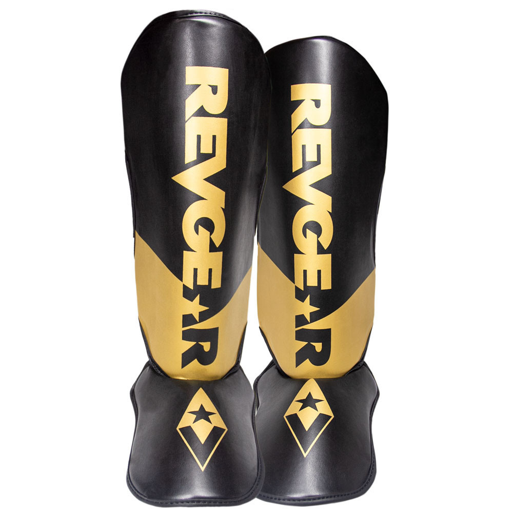 Image of Pinnacle P4 Shin Guards - Black/Gold