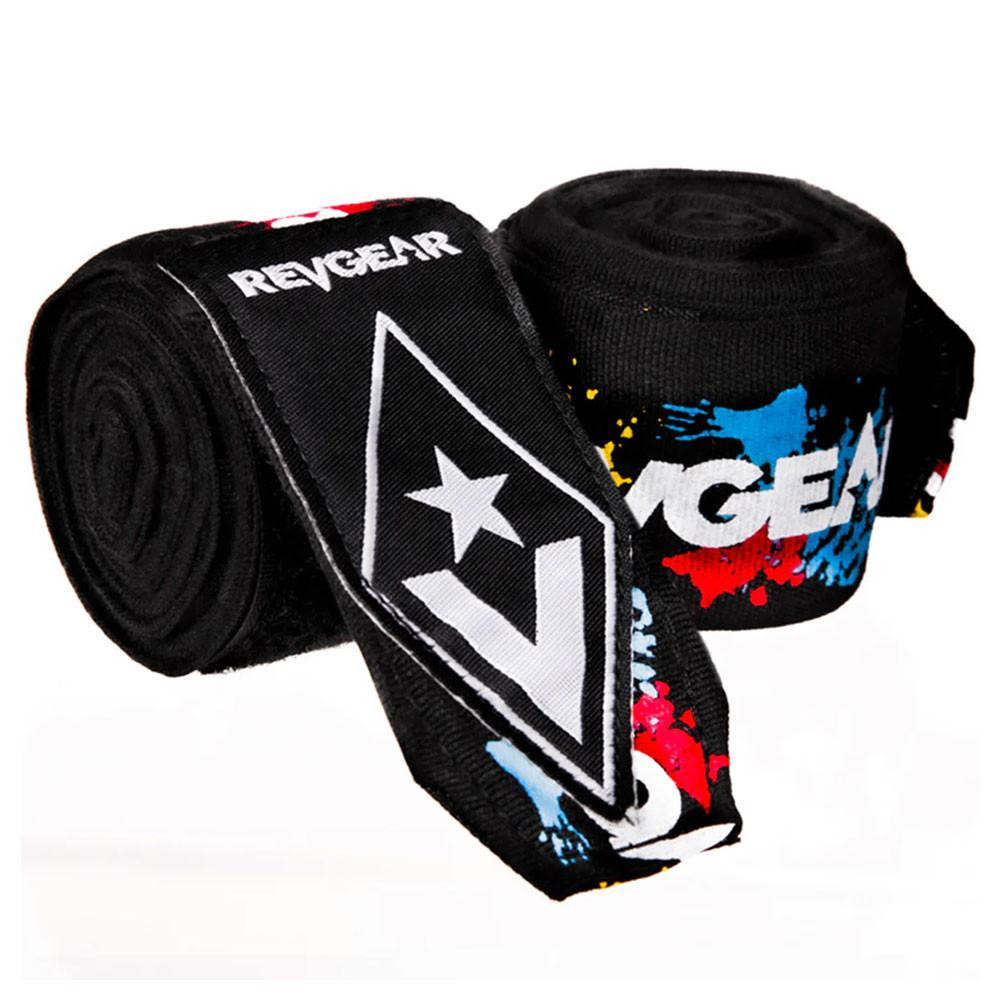 Image of Revgear Pro Series  Elastic Hand Wraps | Splatt Black |  2"x 180"