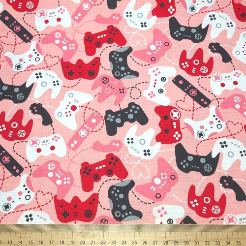Camelot Fabrics - Let's Game Together - 100% cotton fabric - Scale