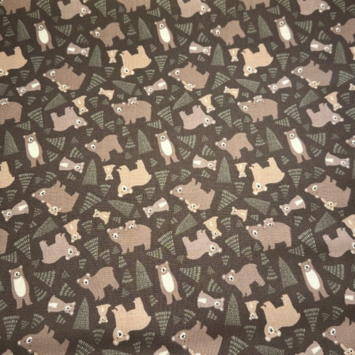 Riley Blake Elmer and Eloise Bears - 100% cotton fabric - Close Up