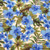 Rose and Hubble Tropical Blue Hibiscus/ Florals - 100% Cotton Poplin - Close Up