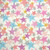 Layered multicolour stars digital print  - 100% cotton fabric extra wide - Close Up