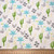 Cactus, Leaf and Palm Print - 100% cotton fabric - Scale