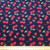 Rose and Hubble Scattered Cherries on Navy - 100% Cotton Poplin - Scale