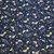 Rose and Hubble Pastel Shooting Stars on Navy - 100% cotton poplin fabric - Close Up