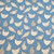 Rose and Hubble - 100% Cotton Poplin -  Chicken on Copen Close Up