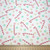 Three Wishes Snow and Hot Cocoa Candy Canes and Marshmallows - 100% cotton fabric - Scale