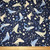 Rose and Hubble Whales and Marine Life on Navy - 100% Cotton Poplin - Scale
