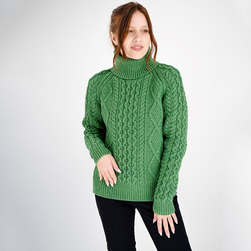 Women's Fisherman Turtleneck Sweater | Keilys.com