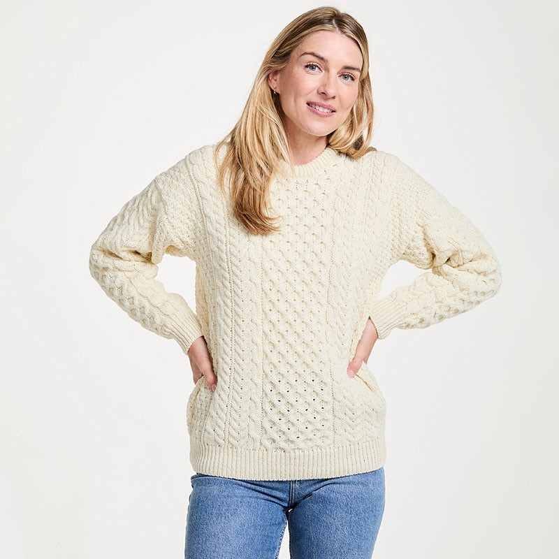 ニット/セーター andmary   Ann knit tops Aran sweater, Irish sweater, Cable knit sweater | Aran Sweater Market