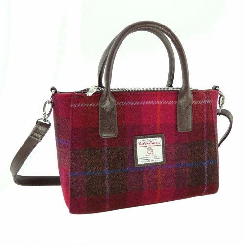 Harris Tweed Brora Tote En Moss Green