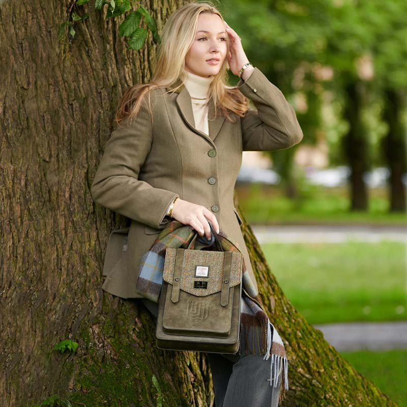 Islander Handwoven Mini Harris Tweed Backpack