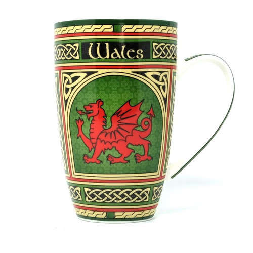 Welsh Red Dragon Tea Set - Cup Design On Keilys.com