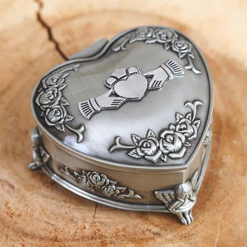 Pewter Heart Shaped Irish Claddagh Jewelry On Keilys.com
