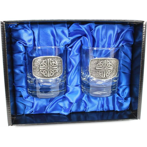 Celtic Pewter Whiskey Glass Set of 2 Keilys.com