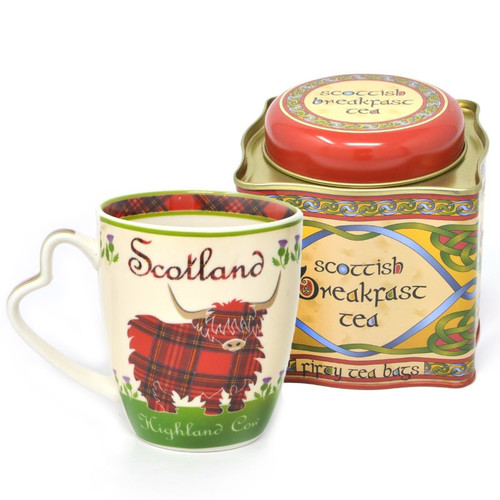 Scottish Highland Cow Mug and Breakfast Tea Set Shop On Keilys.com