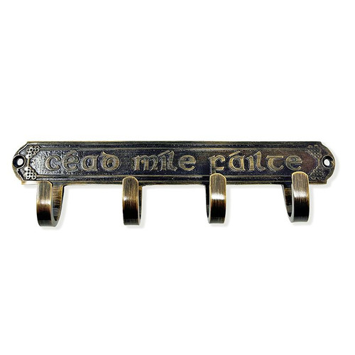 exclusively-irish-brass-cead-mile-failte-key-holder-4-hooks-keilys.com