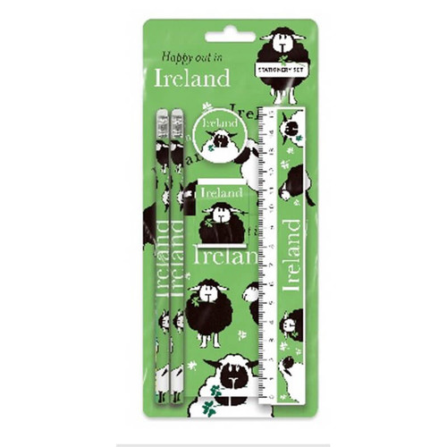 AIS-162846 Irish Sheep Designed Stationary Set Keilys.com
