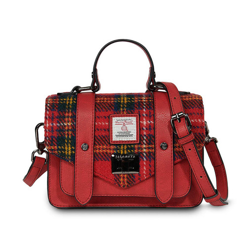 ISL-8311ROYSTEWTTL00 Harris Tweed Mini Satchel for Women in Royal Stewart Color Keilys.com